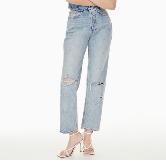 Denim Forum The Joni High Rise loose Sz 24/ 29L - Picture 7 of 8